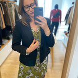 Veste de tailleur courte double boutonnage - Noire - IKKS WOMEN