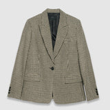 Veste de tailleur pied-de-poule - Beige - IKKS WOMEN