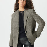 Veste de tailleur pied-de-poule - Beige - IKKS WOMEN