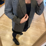 Veste de tailleur pied-de-poule - Beige - IKKS WOMEN