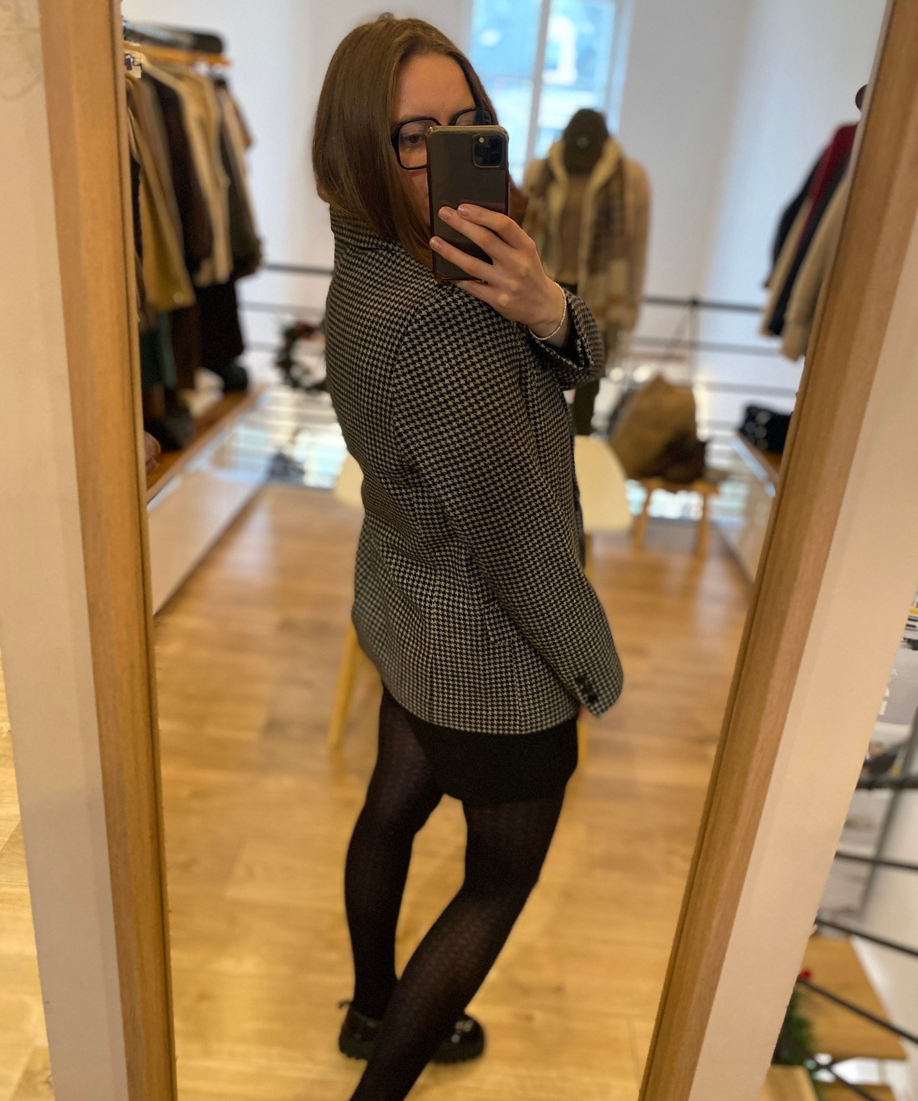 Veste de tailleur pied-de-poule - Beige - IKKS WOMEN