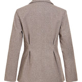 Veste blazer VISOLENE VILA Coffee Bean – vue produit de dos