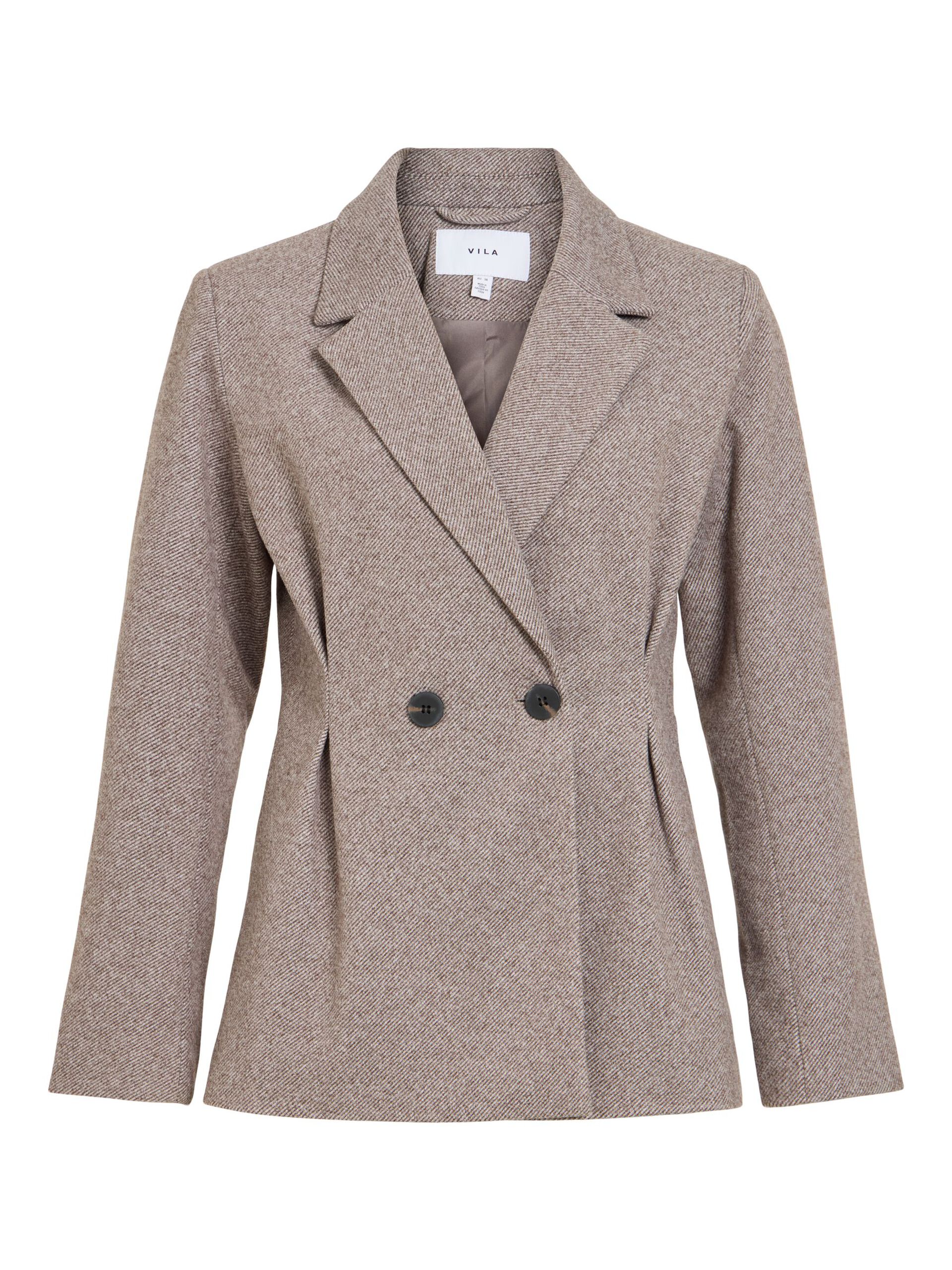 Veste blazer VISOLENE VILA Coffee Bean – vue produit de face