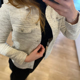 Veste en jersey tweed Yvrar - Beige clair - SUN VALLEY FEMME