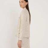 Veste en jersey tweed Yvrar - Beige clair - SUN VALLEY FEMME