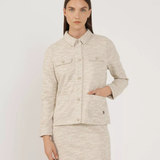 Veste en jersey tweed Yvrar - Beige clair - SUN VALLEY FEMME