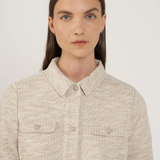 Veste en jersey tweed Yvrar - Beige clair - SUN VALLEY FEMME