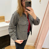 Veste à carreaux Lola Espeleta – vue portée de trois quarts