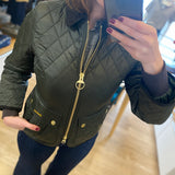 Veste matelassée courte ajustée Beadnell - Sauge - BARBOUR FEMME