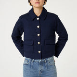 Veste Matelassée Jackie - Bleu marine - FABIENNE CHAPOT