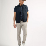 Veste sans manches bi-matire Lecamp - Marine foncé - Sun Valley homme
