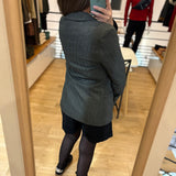 Veste tailleur chevron femme - Gris chiné anthracite - I.CODE