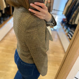 Veste tailleur Corina sans col - Carreaux marron - BARBOUR FEMME