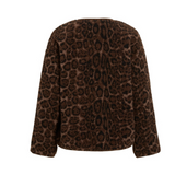 Veste léopard VIADERA VILA Coffee Bean – vue produit de dos