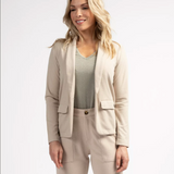 Veste blazer en maille légère Ykee - Sable - Sun Valley femme