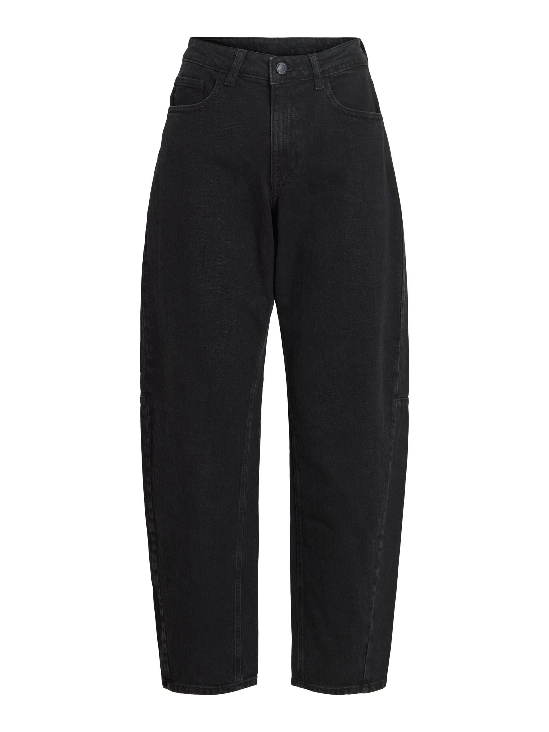 Jean VIBRADY VILA Black Denim coupe barrel vue de face