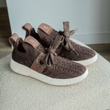 Baskets à lacets avec nœuds légères Volt one - Beige - ARMISTICE