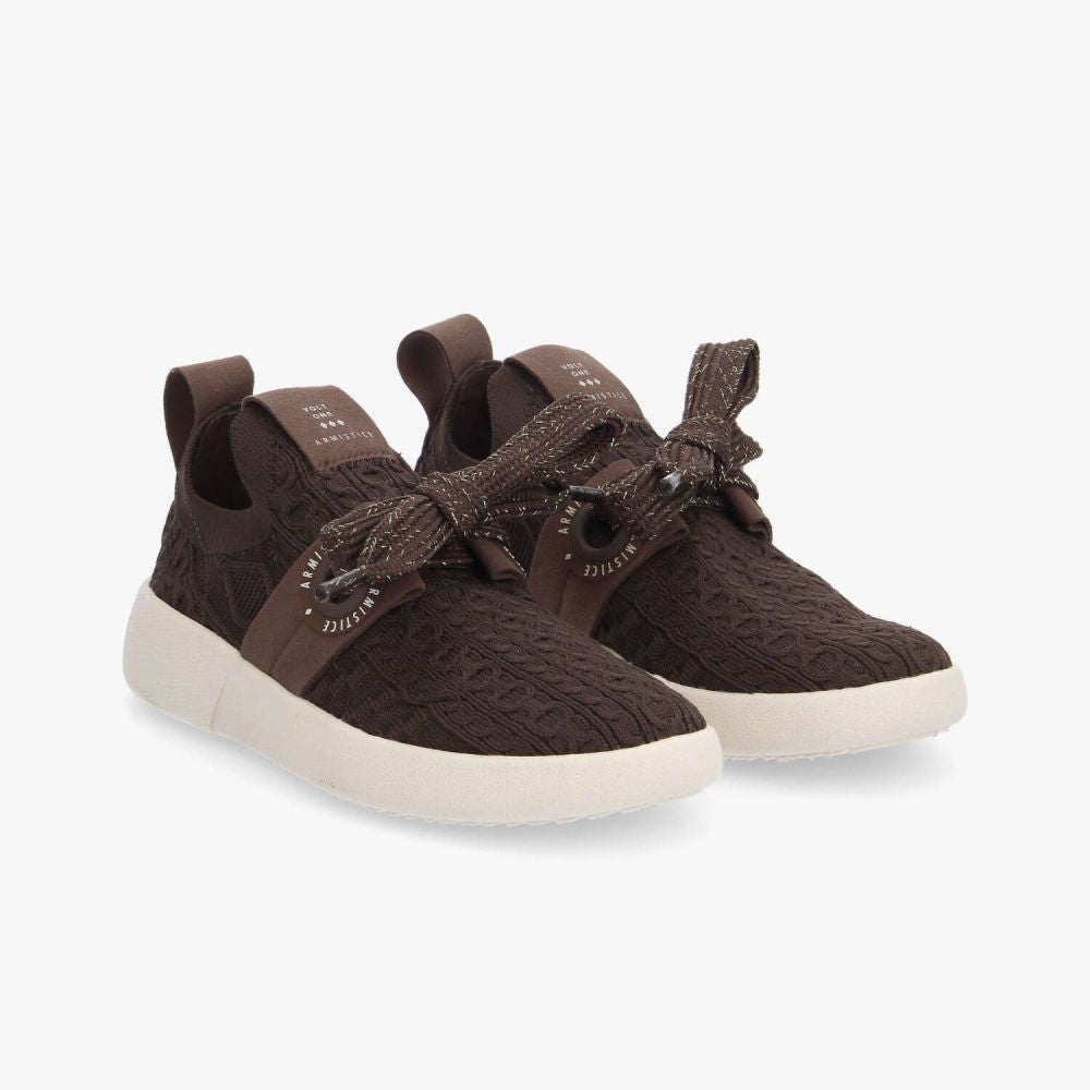 Baskets à lacets avec nœuds légères Volt one - Beige - ARMISTICE