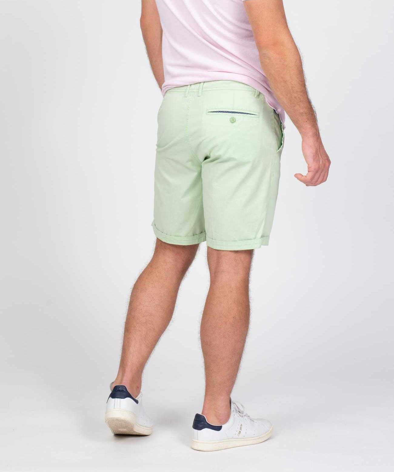 Bermuda chino Mahan - Vert pastel - SUN VALLEY HOMME