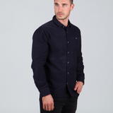 Chemise en velours côtelé Aria - Bleu iris - SUN VALLEY HOMME