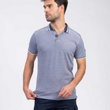 Polo manches courtes Bohm - Indigo sombre - SUN VALLEY