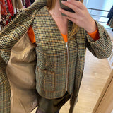 Manteau long à carreaux Evan - Taupe - SUNCOO